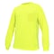 Ge Hi-Vis Long Sleeve T-Shirt, Polyester Knit Birdseye, Mesh, Green, XL GS108GXL - alternate 1